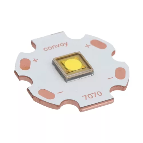 Torcia Convoy L21A con LED F150R, luce calda, luminosità di 5000 lumen e portata di circa 1100 m