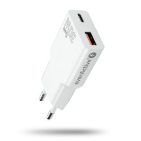   everActive GaN SUPER SLIM SC-380Q fali töltő USB QC3.0 és USB-C PD 30W aljzattal
