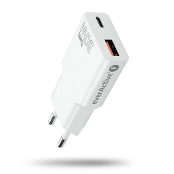everActive GaN SUPER SLIM SC-380Q fali töltő USB QC3.0 és USB-C PD 30W aljzattal