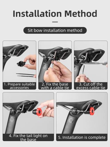 Rockbros BL-S1 hátsó kerékpár lámpa