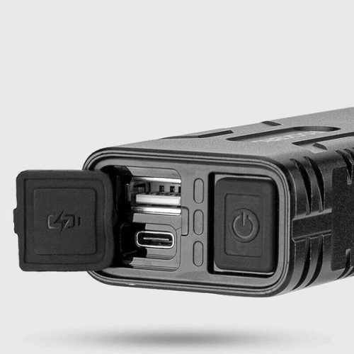 Rockbros 24310002001 kerékpáros első lámpa, 850 lumennel, powerbank funkcióval