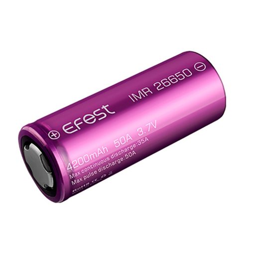 Efest IMR 18650 Li-Ion high drain button top battery