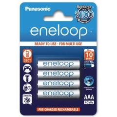   Panasonic Eneloop R03/AAA 800mAh Ni-MH BK-4MCCE 1,2 V Ni-Mh tölthető akkumulátor, 4 db