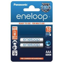   Panasonic Eneloop R03/AAA 800mAh Ni-MH BK-4MCCE 1,2 V Ni-Mh tölthető akkumulátor, 2 db