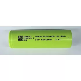   Linkdata 21700S-60P akkumulátor cella 6000mAh kapacitással és 60A folyamatos árammal