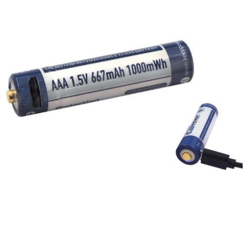 AA 1.5V 2925mWh (approx. 1950mAh) lithium-ion battery (rechargeable via  micro USB) 