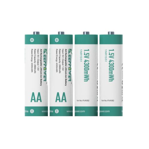 Keeppower P1450i2 AA 1.5V 2866 mAh újratölthető Li-ion akkumulátor, 4 db