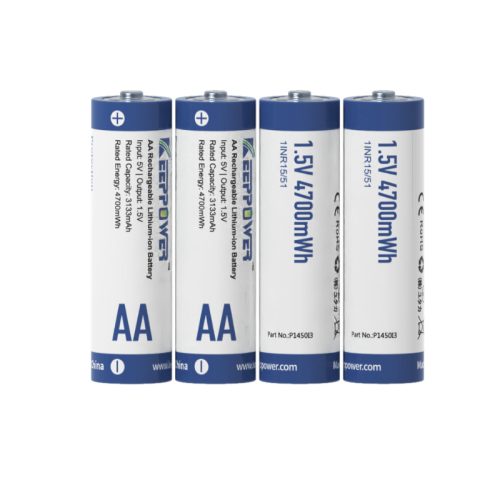 Keeppower P1450i3 AA 1,5 V Li-ion akkumulátor 3133 mAh / 4700 mWh – 4 db-os készlet