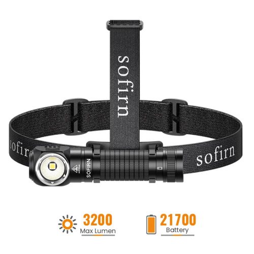 Sofirn HS45 hibrid fejlámpa 3200 lumenes zseblámpa aktív ventilátoros hűtőrendszerrel