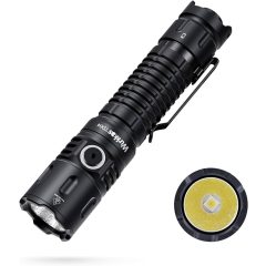   Wurkkos TD04 XHP50D HI Rechargeable Flashlight USB-C 3000 lumens Torch IP68 Waterproof EDC Tail Switch,21700 Battery Two Mode Group Tactical
