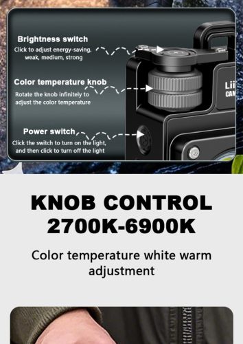 LiitoKala XY‑009 Multifunkciós Kempinglámpa – 3500 lumen, IPX4 vízálló, mágneses, hordozható