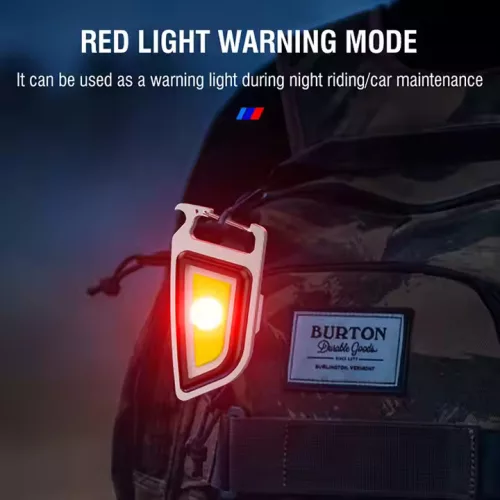 Boruit YHX-0209 Multifunkciós COB kulcstartó lámpa + sörnyitó