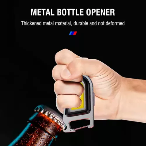 Boruit YHX-0209 Multifunkciós COB kulcstartó lámpa + sörnyitó