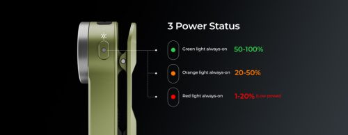  Wurkkos HD03 újratölthető zseblámpa, EDC csíptetős lámpa, 680 lumen fényerő, kék