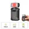 WURKKOS HD04 csíptetős EDC zseblámpa – 750LM, 180°-ban forgatható fej, fókuszált/szórt fény/RGB kültéri, munka- és vészhelyzeti használatra