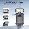 WURKKOS HD04 csíptetős EDC zseblámpa – 750LM, 180°-ban forgatható fej, fókuszált/szórt fény/RGB kültéri, munka- és vészhelyzeti használatra
