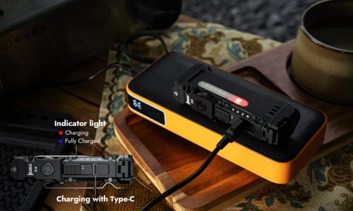 Wuben X4 zseblámpa csomag, fekete