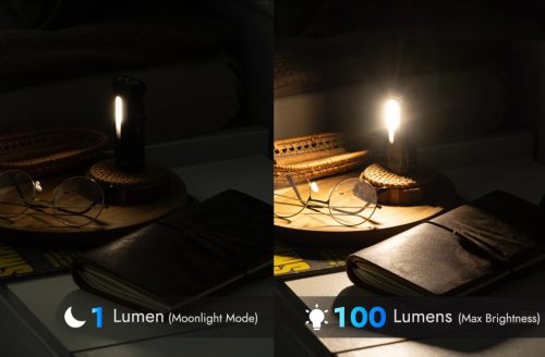 Wuben X4 zseblámpa csomag, fekete