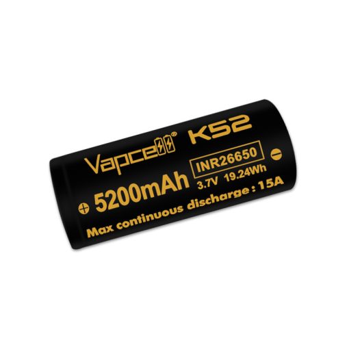 Vapcell K52 26650 5200mah tölthető KÚPOS li-ion akkumulátor