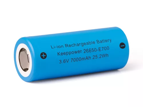 Keeppower 26650-E700 със 7000 mAh¹, 3,6V-3,7V Li-ion батерия 15A разряден ток (постоянен)