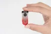 WUBEN E2 mini EDC kulcstartó zseblámpa – 150 lumen, USB-C, mágneses, piros-kék jelzőfény - vörös